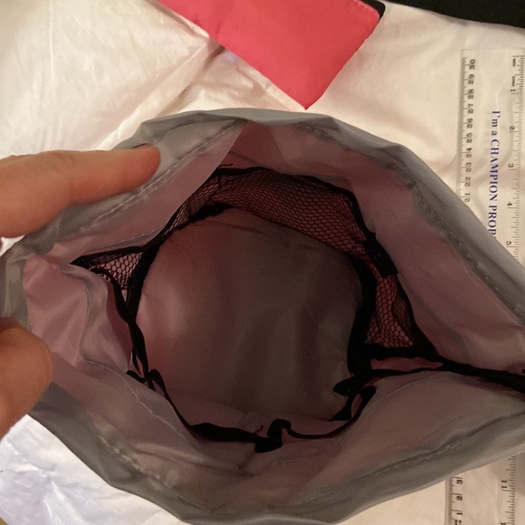 Polka Dot Polyurethane Bottle Bag, “D” Monogram, and Waterproof Cosmetic Tote - Picture 11 of 16